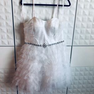 David’s Bridal strapless dress